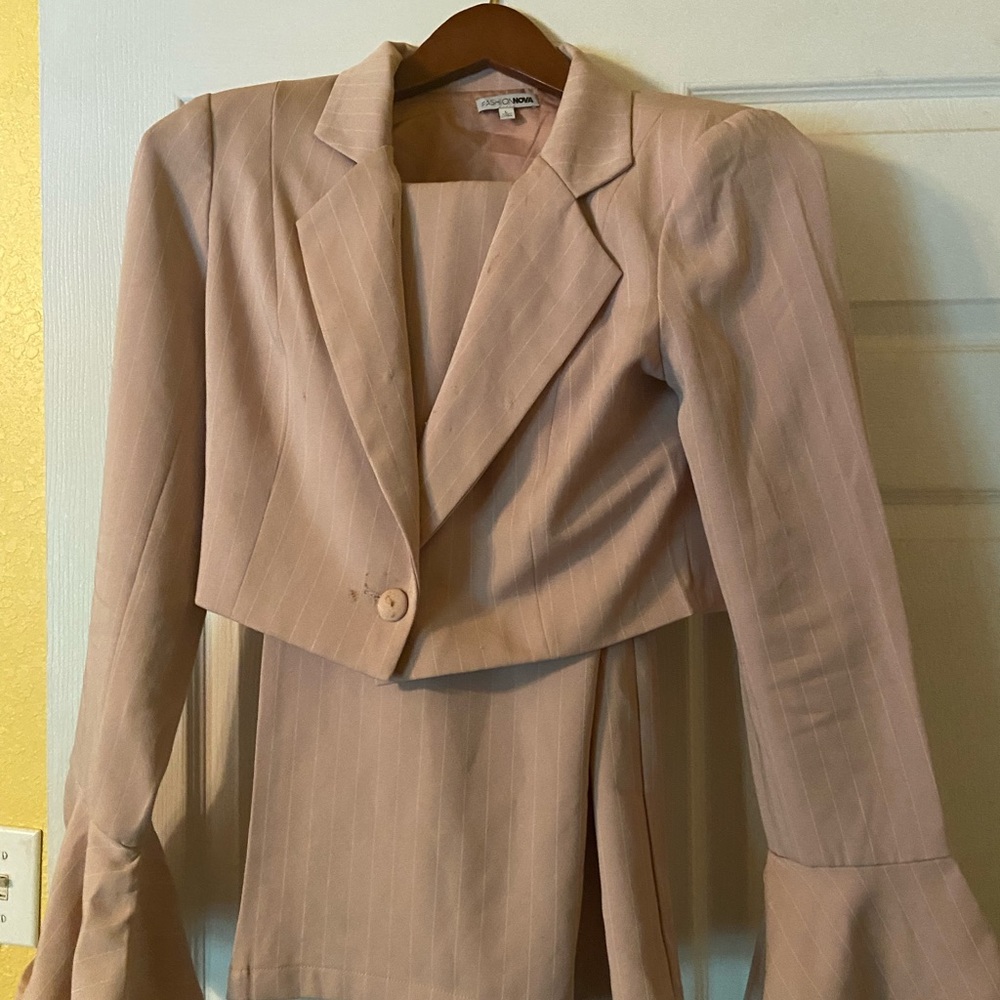 Barbie pin stripe suit